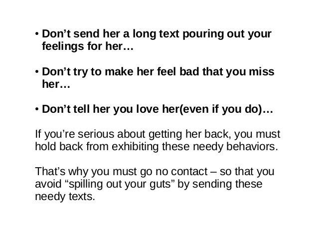 What to say to get back with your ex girlfriend